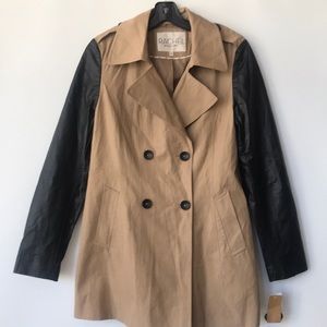 Rachel Roy Khaki and Black Trench Size M